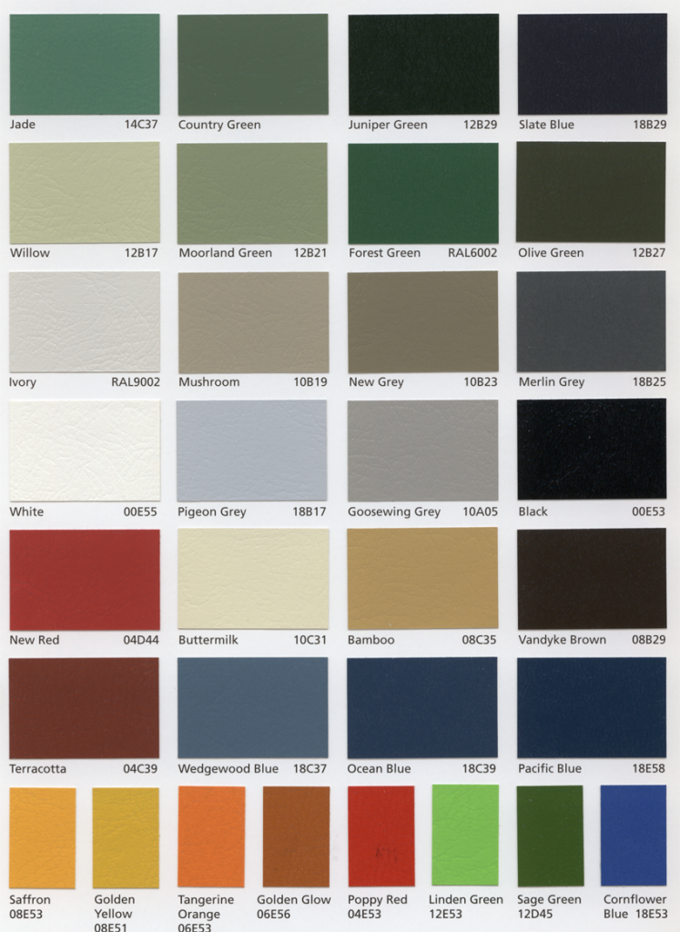 colour-chart | Alltite Metal Roofing Systems Ltd